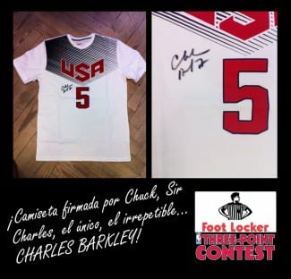 Ya tenemos ganador de la camiseta firmada por Barkley de Foot Locker. ¿Eres el afortunado?