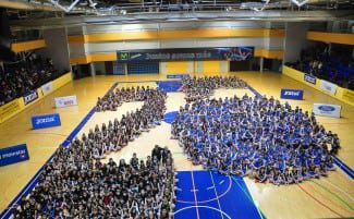 Espectacular mosaico de Movistar Estudiantes en su #Fotodecantera 2015