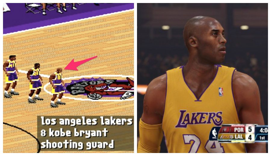 La carrera de Kobe, a través de videojuegos: la evolución de la NBA en los últimos 20 años