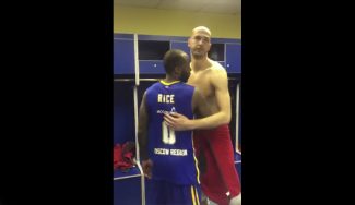 Un caballero: Rice felicita al CSKA en el vestuario tras su pase a la final de la VTB