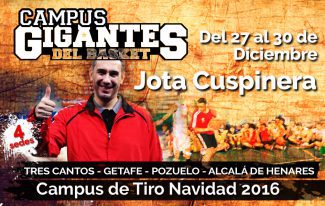 Jota Cuspinera no se lo pierde: estará en el Campus Gigantes de Tiro Navidad 2016