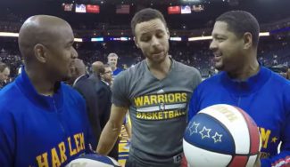 ¿Qué pasa cuando Curry y los Harlem Globetrotters se juntan? Mira, mira (Vídeo)