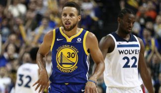 Curry maravilla al público de China: activa el modo MVP y se luce ante los Wolves (Vídeo)