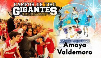 Amaya Valdemoro, invitada de lujo en el Campus Gigantes de tiro de Navidad