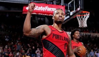 El show de Damian Lillard: 41 puntos y récord triplista de los Blazers