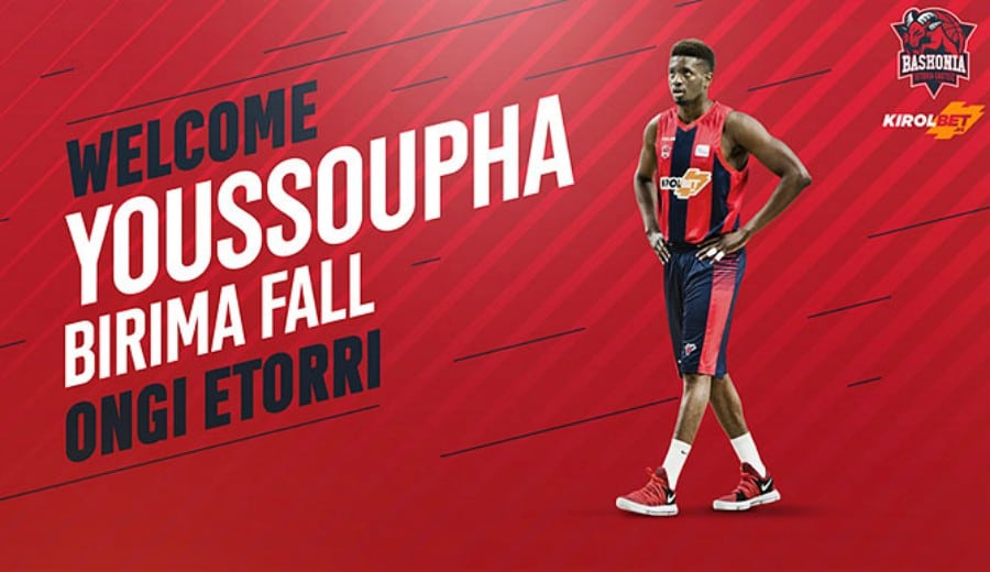 Youssoupha Fall, un gigante que llega al Kirolbet Baskonia