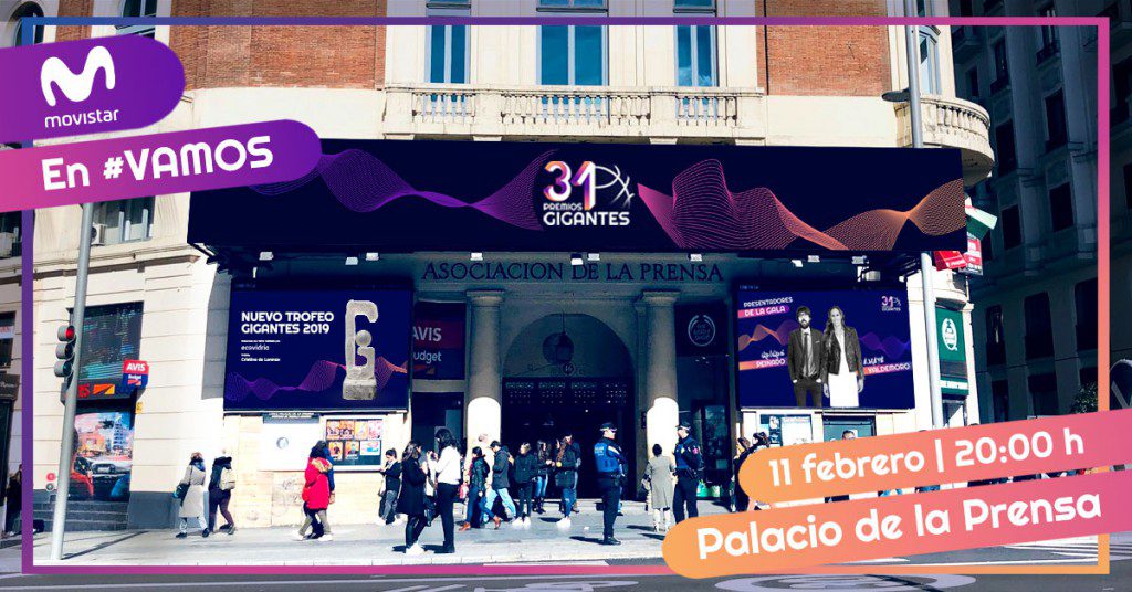 El Palacio de la Prensa de Madrid, escenario de los Premios Gigantes