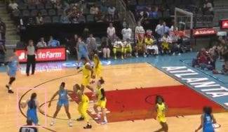 El triple con el que la española Maite Cazorla debuta en la WNBA