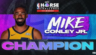 Mike Conley saca partido a su lujosa cancha y se lleva el torneo de H.O.R.S.E.