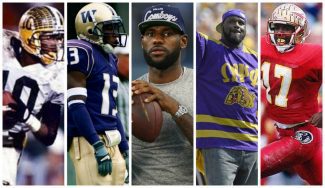 LeBron James y otros jugadores NBA que podrían haber jugado en la NFL