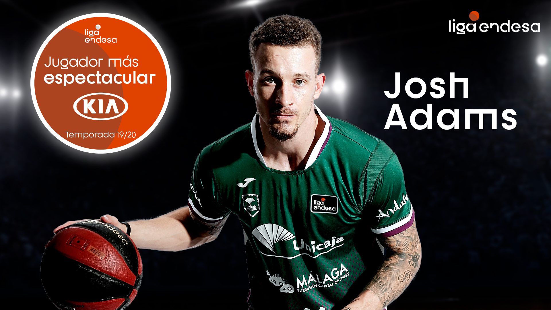 Josh Adams, elegido Jugador más espectacular KIA de la Liga Endesa