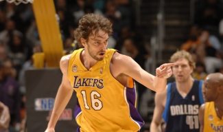 Los Angeles Times elige a los 75 mejores jugadores de la historia de los Lakers. Pau Gasol aparece muy arriba en el ranking