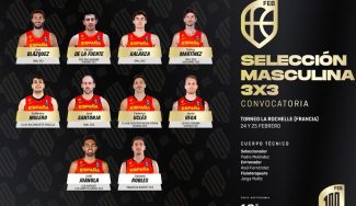 La selección española 3×3 convoca a 10 jugadores durante el parón por las ventanas FIBA